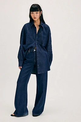 RE/DONE Mid-Rise Palazzo Jeans