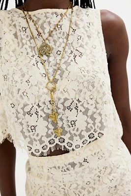 Alkemie Shark Tooth Lariat Necklace