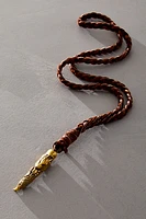 Alkemie Braided Deer Leather Necklace