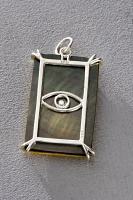 Maura Green Silver Moon Tarot Card Charm