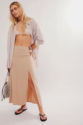 Isla Linen Maxi skirt