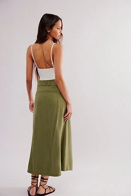 Isla Linen Maxi skirt