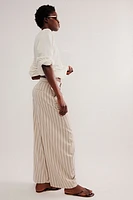 Tegan Striped Barrel Trousers