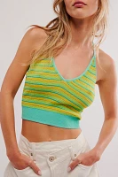 Out And About Striped Halter Top