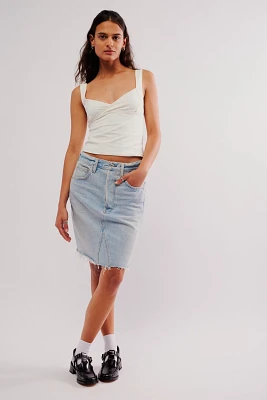 Citizens of Humanity Carolina Destructed Knee-Length Skirt