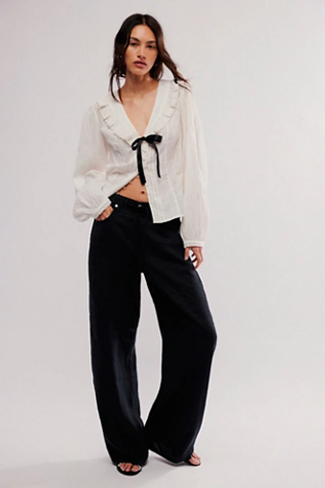 Citizens of Humanity Brynn Drawstring Linen Trousers