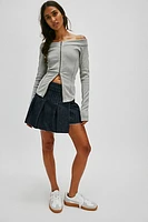 RE/DONE Tennis Wrap Skirt