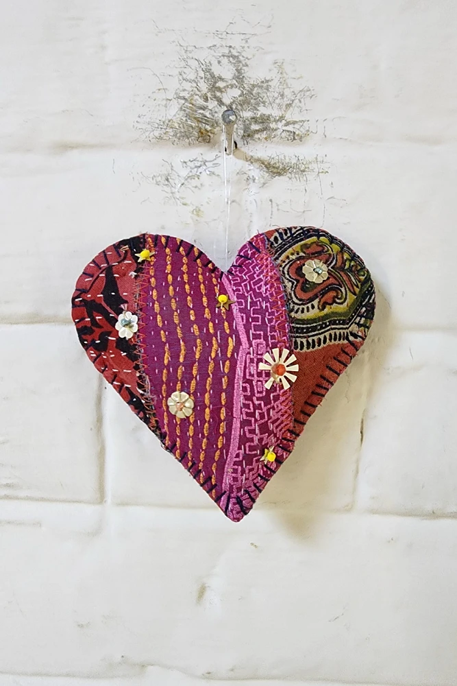 FP One x FP Mart Beaded Heart Ornament