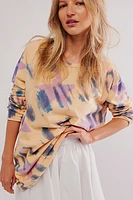 OneTeaspoon Tie Dye Star Long-Sleeve Boyfriend Tee