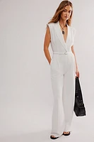 Norma Kamali Sleeveless Single-Breasted Jumpsuit