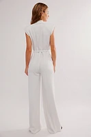 Norma Kamali Sleeveless Single-Breasted Jumpsuit