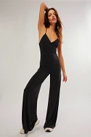 Norma Kamali Low-Back Slip Jumpsuit