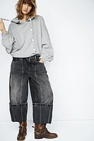 We The Free Olsen Cuffed Crop Barrel Jeans