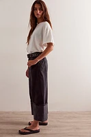 We The Free Olsen Cuffed Crop Barrel Jeans