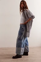 We The Free Olsen Cuffed Crop Barrel Jeans
