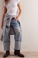 We The Free Olsen Cuffed Crop Barrel Jeans