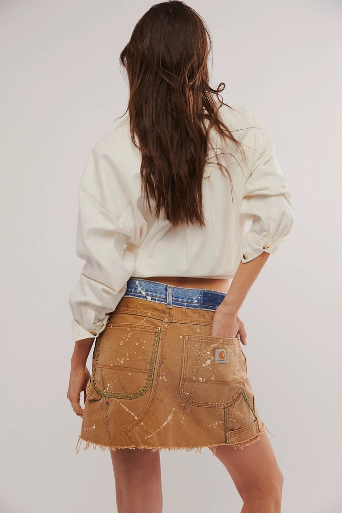 Tricia Fix Carhartt Mini Skirt