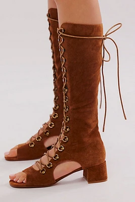 Hera Peep Toe Boots