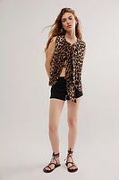 Damson Madder Tilly Leopard Gilet