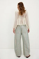 We The Free Good Luck Printed Barrel Jeans