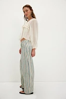 We The Free Good Luck Printed Barrel Jeans