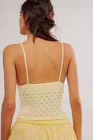 Eyelet Seamless Triangle Cami