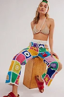 Pitusa Crochet Patchwork Pants