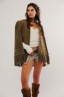 FP x Understated Leather Fringe Cape