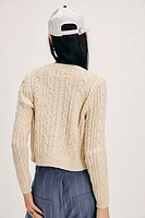 Denimist Cable Shrunken Cardigan