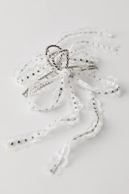 Mallory Studded Lace Claw Clip