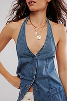 Scout Denim Halter Top