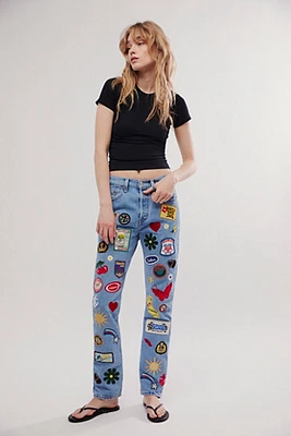 Tricia Fix Patched Jeans