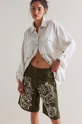 We The Free Cruisin' Soutache Long Shorts