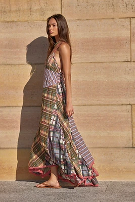 Prairie Dust Plaid Maxi Dress