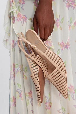 Uncaged Slingback Heels