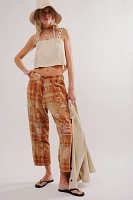 Magnolia Pearl Carmel Plaid Pants