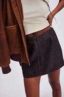 Just Female Rock Leather Skirt