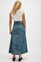 Spell Road Trip Denim Maxi Skirt