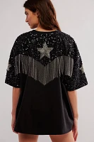 Star Fringe Boxy Tee