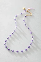 Handmade Threaded Floral Necklace