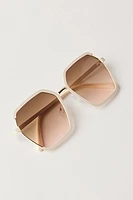 Sage Oversized Square Sunnies