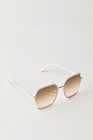 Sage Oversized Square Sunnies