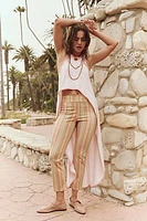 My Feelings Stripe Slim Flare Crop Pants