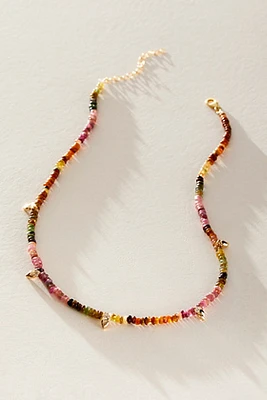 Leeada Beaded Charm Choker