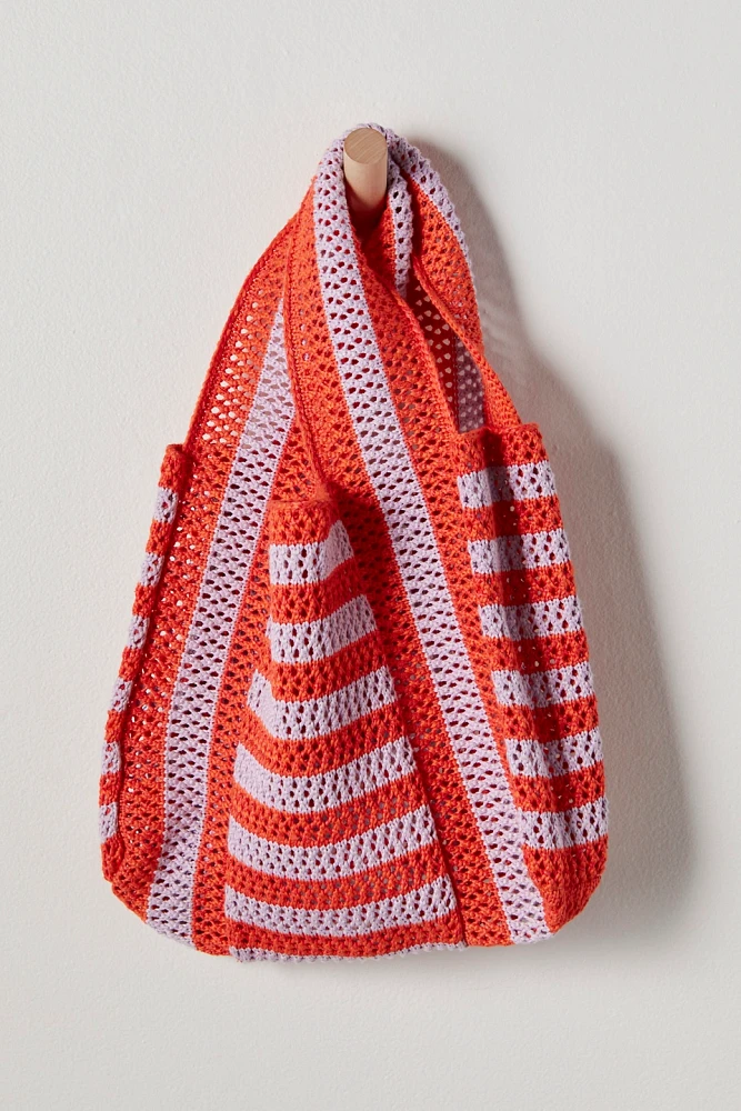 Verloop Raffia Stripe Tote