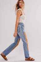 Tricia Fix Double Patched Carpenter Jeans