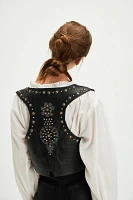 Understated Leather Reflection Vest