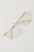 Clean Cut Aviator Bluelight Glasses