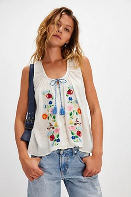 Spell Florapaloosa Embroidered Tank