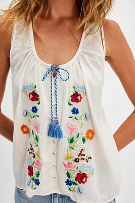 Spell Florapaloosa Embroidered Tank